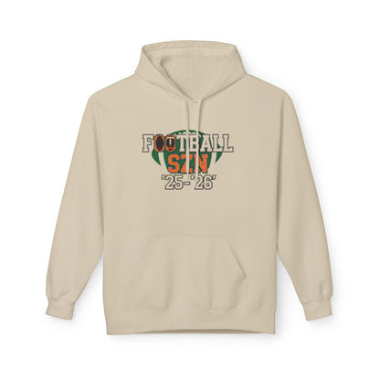 Football Season Fleece Hoodie: Cozy Unisex Sweatshirt for Sports Lovers
