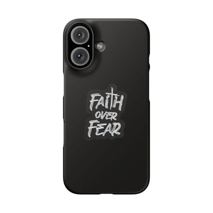 Faith Over Fear Phone Case: Inspirational Motivational Tech Accessory