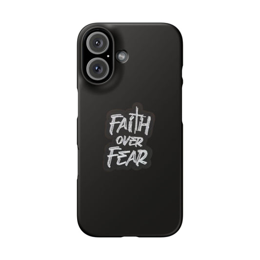 Faith Over Fear Phone Case: Inspirational Motivational Tech Accessory