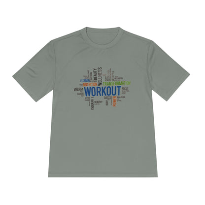 Moisture Wicking Workout Tee: Unisex Fitness Shirt, Gym Activewear