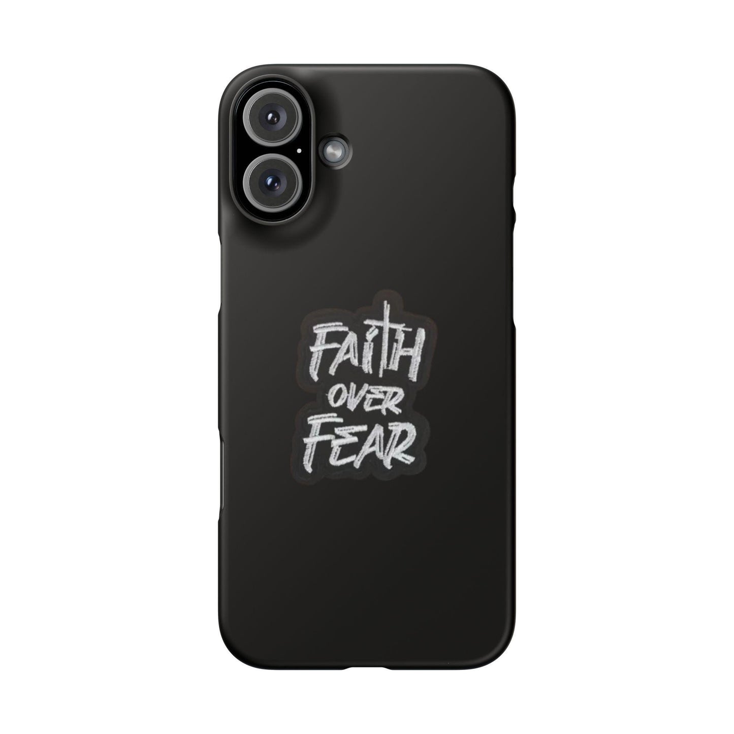 Faith Over Fear Phone Case: Inspirational Motivational Tech Accessory