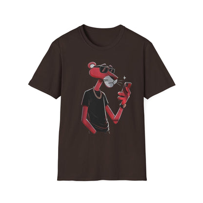 Pink Panther Cartoon T-Shirt: Retro Graphic Tee, Unisex Cotton