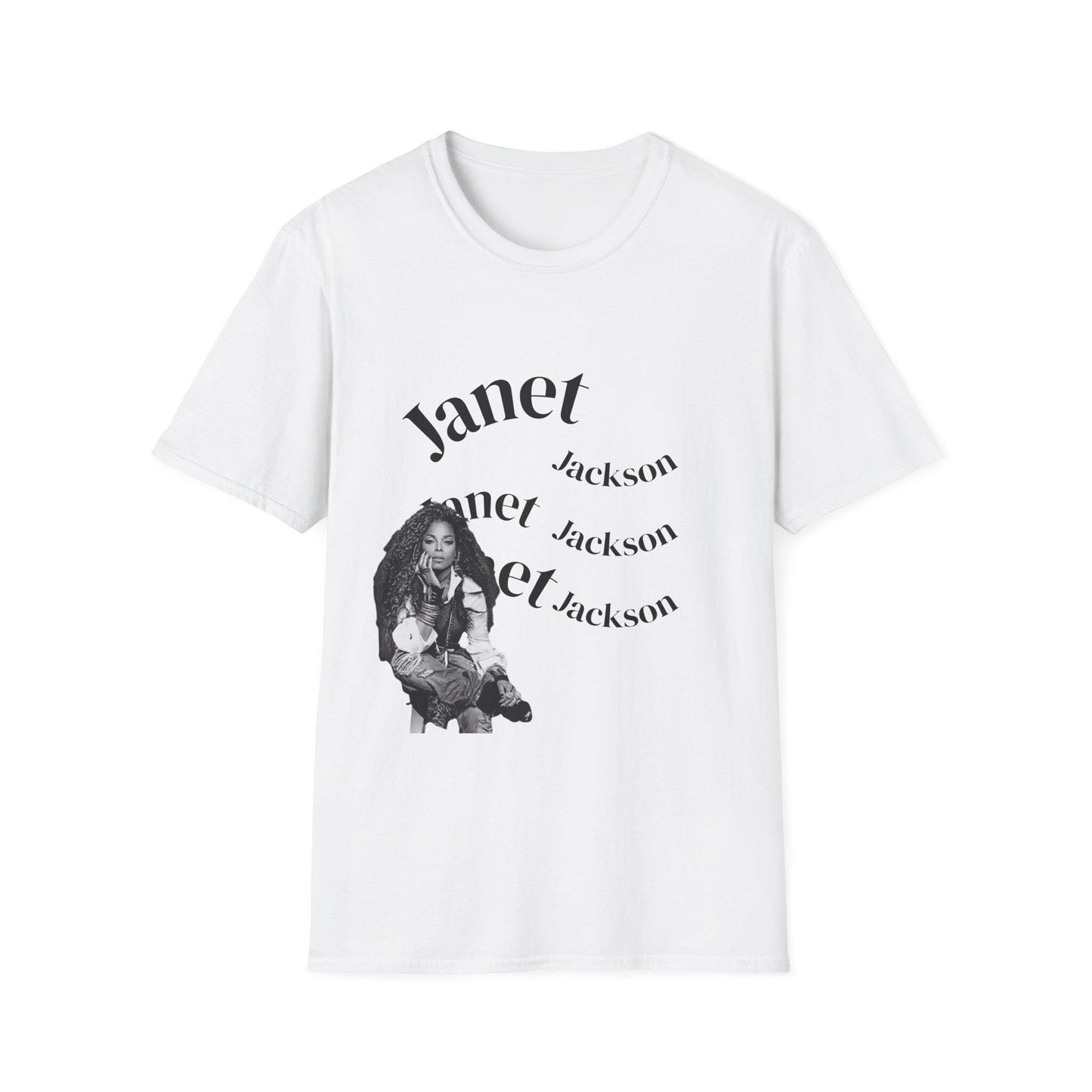 Janet Jackson Graphic Tee: Unisex Softstyle Cotton T-Shirt
