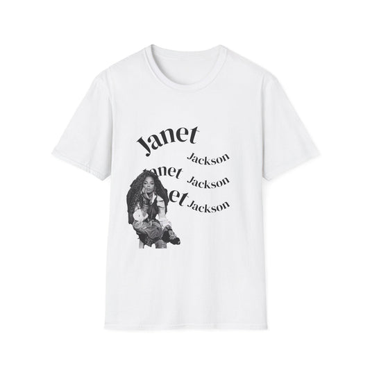 Janet Jackson Graphic Tee: Unisex Softstyle Cotton T-Shirt