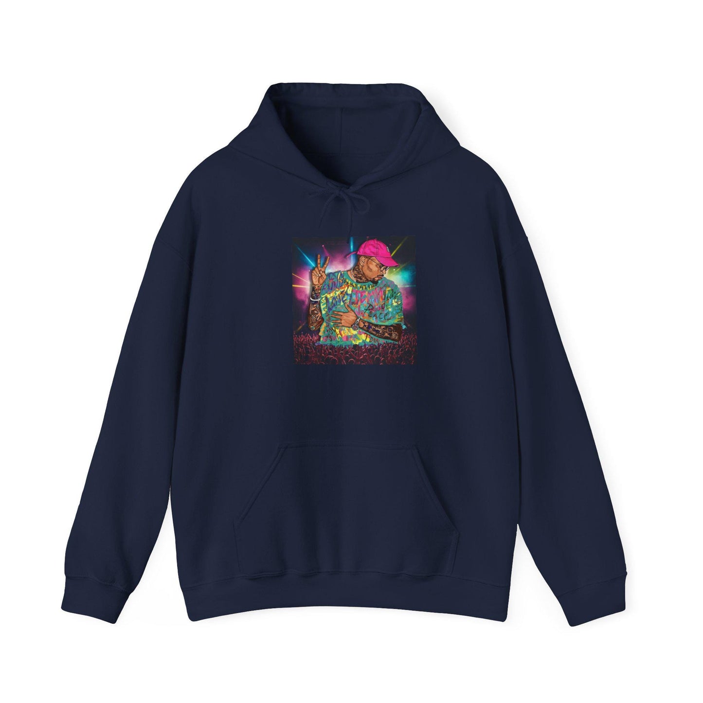 Chris Brown-Themed Unisex Hoodie, Perfect Gift for Musicians, Artsy Sweatshirt, Festival Wear, Cozy Streetwear