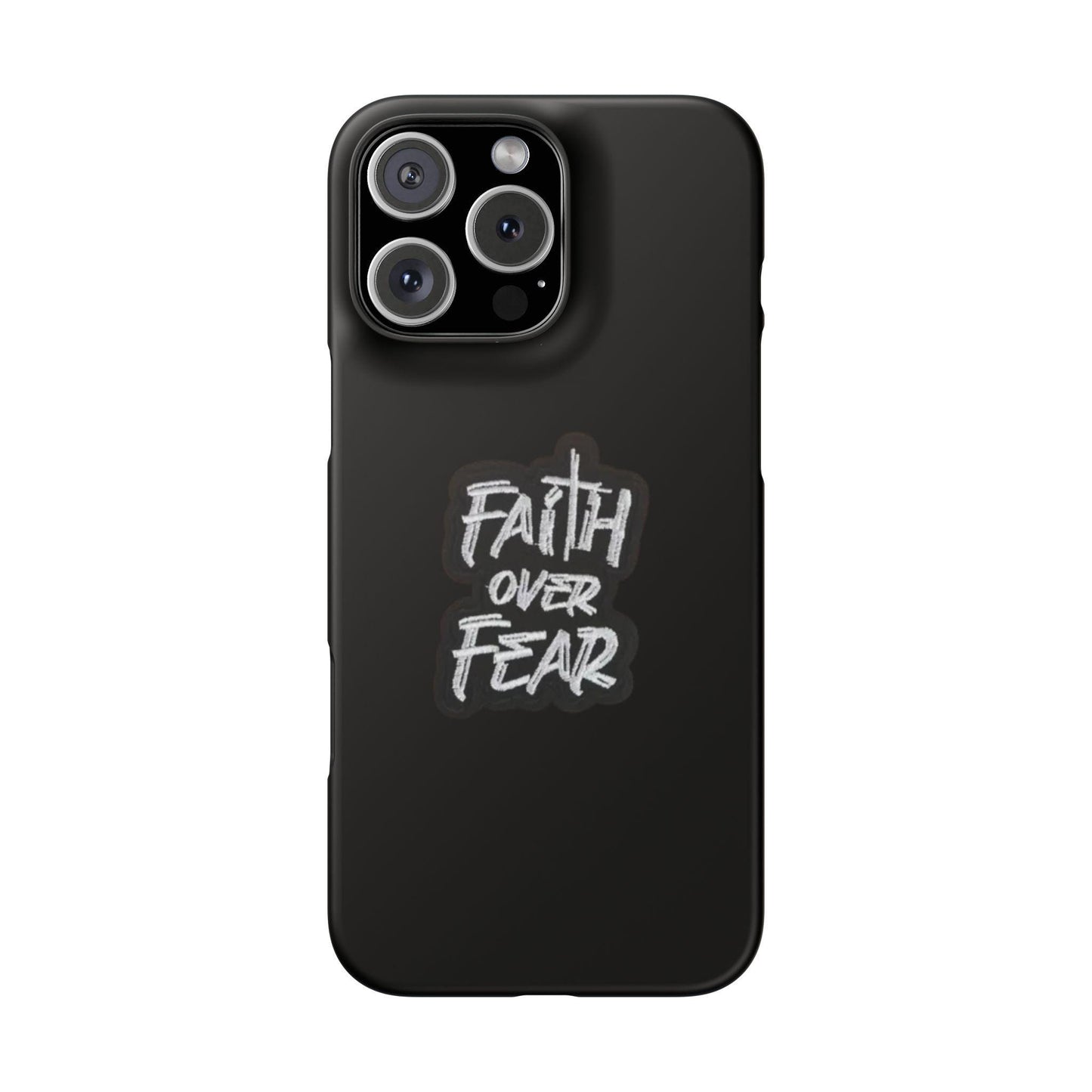 Faith Over Fear Phone Case: Inspirational Motivational Tech Accessory