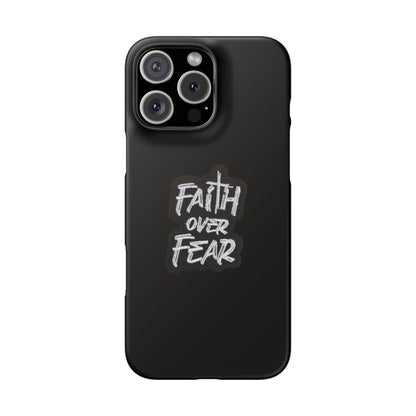 Faith Over Fear Phone Case: Inspirational Motivational Tech Accessory